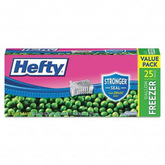 Hefty - Reclosable Food & Sandwich Bags Volume Capacity: 1 Gal. Width (Inch): 10.560 - Exact Tool & Supply