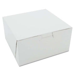 SCT - Non-Window Bakery Boxes, 6 x 6 x 3, White, 250/Carton - Exact Tool & Supply