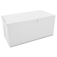 SCT - Non-Window Bakery Boxes, 9 x 5 x 4, White, 250/Carton - Exact Tool & Supply