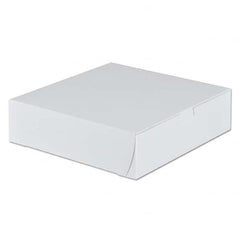 SCT - Tuck-Top Bakery Boxes, 9w x 9d x 2 1/2h, White, 250/Carton - Exact Tool & Supply