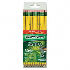 TICONDEROGA - Pens & Pencils Type: Pencil Color: Black - Exact Tool & Supply
