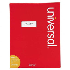 UNIVERSAL - Labels, Ribbons & Tapes Type: Laser Labels Color: White - Exact Tool & Supply