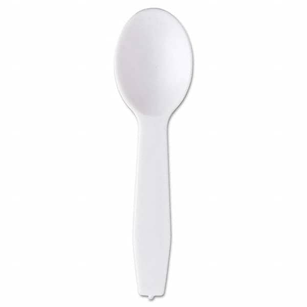 Royal Paper - Polystyrene Taster Spoons, White, 3000/Carton - Exact Tool & Supply
