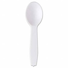 Royal Paper - Polystyrene Taster Spoons, White, 3000/Carton - Exact Tool & Supply