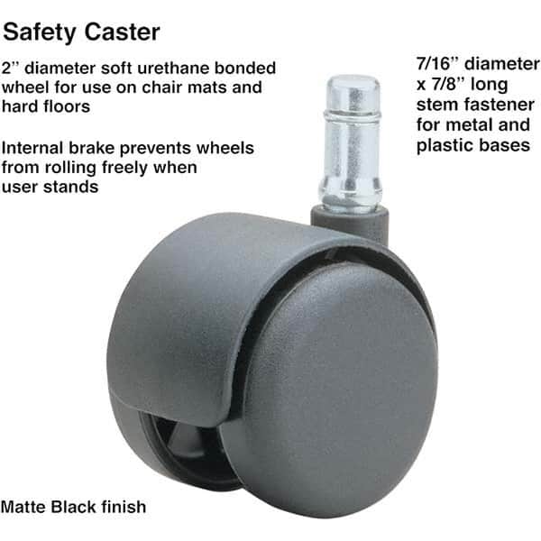 Master Caster - Cushions, Casters & Chair Accessories Type: Caster Set For Use With: Office and Home Furniture - Exact Tool & Supply