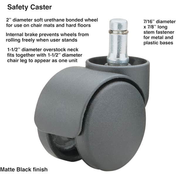Master Caster - Cushions, Casters & Chair Accessories Type: Caster Set For Use With: Office and Home Furniture - Exact Tool & Supply