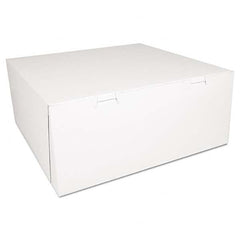 SCT - Bakery Boxes, White, Paperboard,14 x 14 x 6, 50/Carton - Exact Tool & Supply
