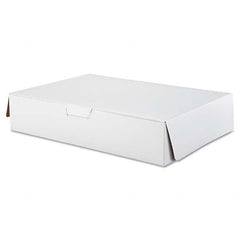 SCT - Tuck-Top Bakery Boxes, 19w x 14d x 4h, White, 50/Carton - Exact Tool & Supply