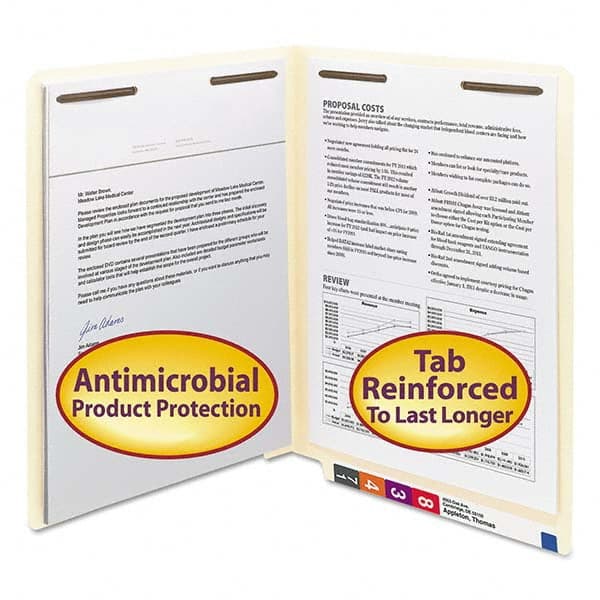 SMEAD - File Folders, Expansion Folders & Hanging Files Folder/File Type: File Folders with End Tab Color: Manila - Exact Tool & Supply
