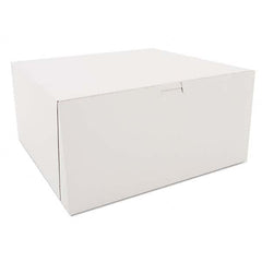 SCT - Tuck-Top Bakery Boxes, White, Paperboard, 12 x 12 x 6 - Exact Tool & Supply