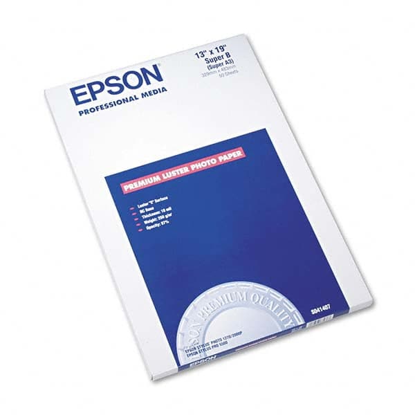 Epson - Office Machine Supplies & Accessories Office Machine/Equipment Accessory Type: Photo Paper For Use With: Inkjet Printers - Exact Tool & Supply
