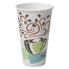 Dixie - PerfecTouch Paper Hot Cups, 16 oz, Coffee Dreams Design, 50/Pack, 20 Packs/Carton - Exact Tool & Supply