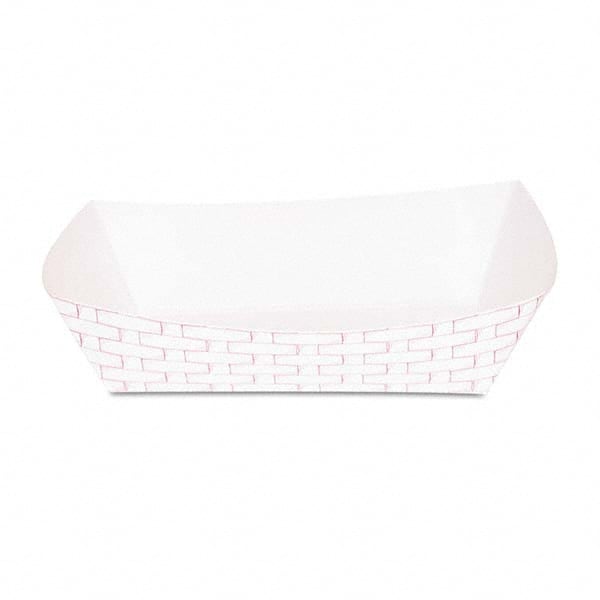 Boardwalk - Paper Food Baskets, 5lb Capacity, Red/White, 500/Carton - Exact Tool & Supply