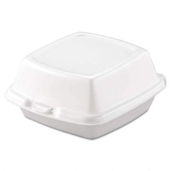 DART - Carryout Food Containers, Foam, 1-Comp, 5 7/8 x 6 x 3, White, 500/Carton - Exact Tool & Supply