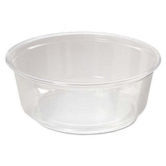 Fabri-Kal - Microwavable Deli Containers, 8 oz, Clear, 500/Carton - Exact Tool & Supply