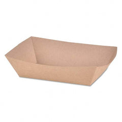 SCT - Paper Food Baskets, Brown Kraft, 2 lb Capacity, 1000/Carton - Exact Tool & Supply