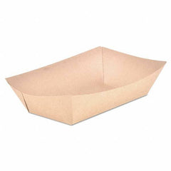 SCT - Food Trays, Paperboard, Brown Kraft, 5-Lb Capacity, 500/Carton - Exact Tool & Supply