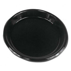 Boardwalk - Hi-Impact Plastic Dinnerware, Plate, 10" Diam, Black, 500/Carton - Exact Tool & Supply