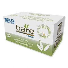 DART - Bare Paper Eco-Forward Dinnerware, 6" Plate, Green/Tan, 500/Carton - Exact Tool & Supply