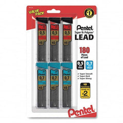 Pentel - Pens & Pencils Type: Mechanical Pencil Refill Color: Black - Exact Tool & Supply