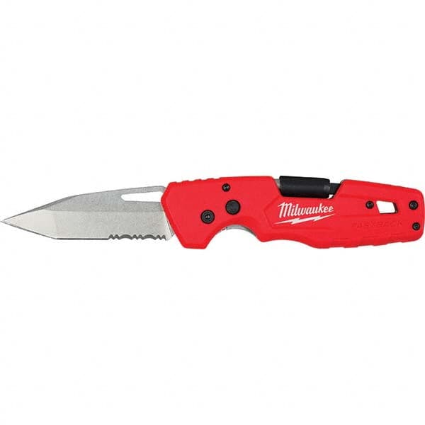 Milwaukee Tool - Pocket & Folding Knives Knife Type: Folding Knife Edge Type: Partially Serrated - Exact Tool & Supply