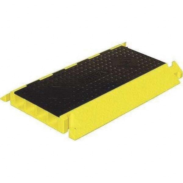 Checkers - On Floor Cable Covers Cover Material: Polyurethane Number of Channels: 4 - Exact Tool & Supply