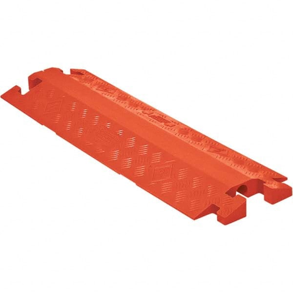 Checkers - On Floor Cable Covers Cover Material: Polyurethane Number of Channels: 1 - Exact Tool & Supply