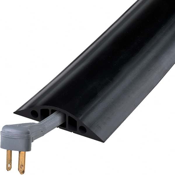 Checkers - On Floor Cable Covers Cover Material: Rubber Number of Channels: 5 - Exact Tool & Supply