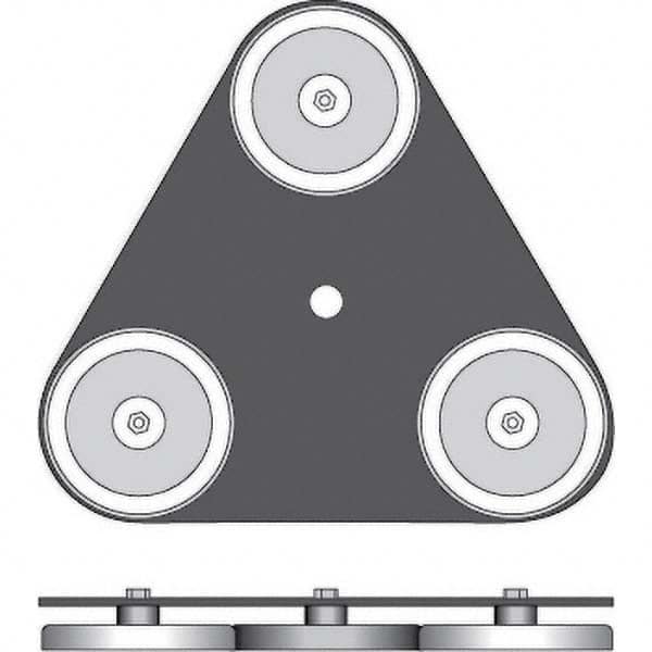 Checkers - Flag Pole Accessories Type: Magnetic Base Material: Steel - Exact Tool & Supply