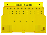 Padllock Wall Station - 15-1/2 x 22 x 1-3/4''-Unfilled; Base & Cover - Exact Tool & Supply
