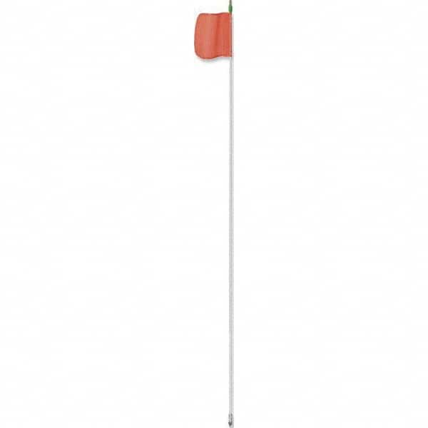 Checkers - Marking Flags Type: Warning Whip Flag w/Light Message or Pattern: Reflective X - Exact Tool & Supply
