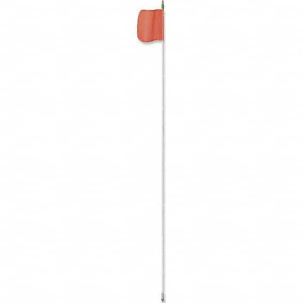Checkers - Marking Flags Type: Warning Whip Flag w/Light Message or Pattern: Reflective X - Exact Tool & Supply