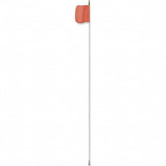 Checkers - Marking Flags Type: Warning Whip Flag w/Light Message or Pattern: Reflective X - Exact Tool & Supply