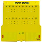 Padllock Wall Station - 22 x 22 x 1-3/4''-Unfilled; Base & Cover - Exact Tool & Supply