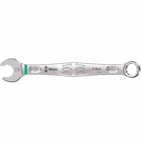 Wera - Combination Wrenches; Type: Combination Wrench ; Tool Type: NonRatcheting ; Size (Inch): 1/2 ; Number of Points: 12 ; Finish/Coating: Satin ; Material: Alloy Steel - Exact Tool & Supply