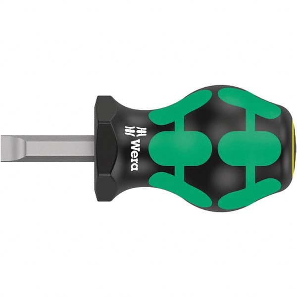 Wera - Slotted Screwdrivers Tool Type: Stubby Overall Length Range: 3" - 6.9" - Exact Tool & Supply