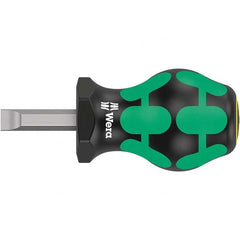 Wera - Slotted Screwdrivers Tool Type: Stubby Overall Length Range: 3" - 6.9" - Exact Tool & Supply