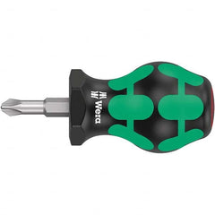 Wera - Phillips Screwdrivers Tool Type: Stubby Phillips Handle Style/Material: Ergonomic - Exact Tool & Supply