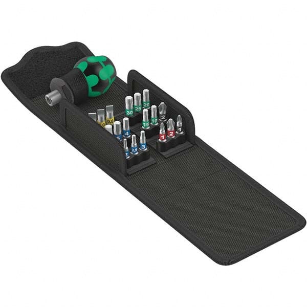 Wera - Screwdriver Bit Sets Type: Bit Set Drive Size: 1/4 (Inch) - Exact Tool & Supply