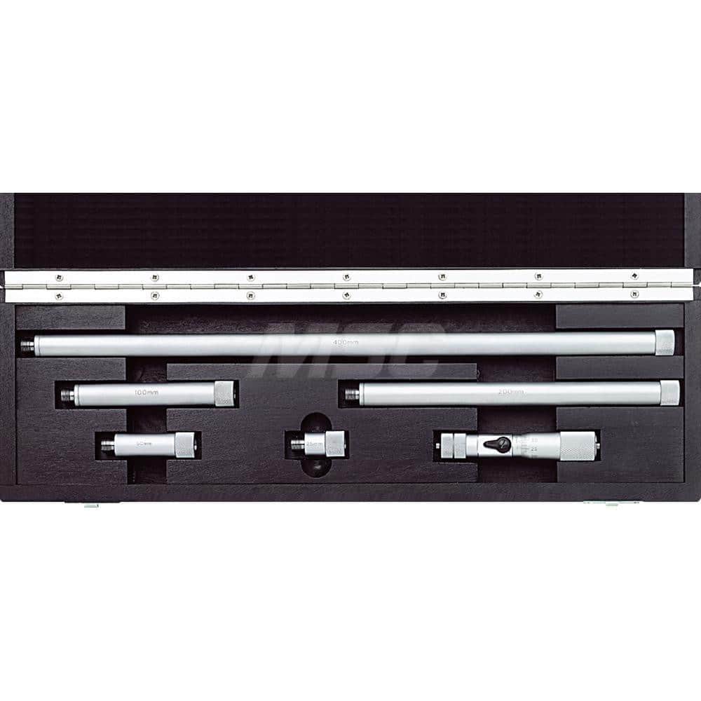 Mahr - Mechanical Inside Micrometer Sets; Minimum Measurement (Inch): 3.9300 ; Minimum Measurement (mm): 100 ; Minimum Measurement (Decimal Inch): 3.9300 ; Maximum Measurement (Inch): 35.4000 ; Maximum Measurement (Decimal Inch): 35.4000 ; Maximum Measur - Exact Tool & Supply