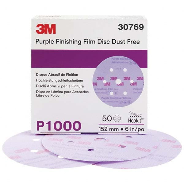 3M - Hook & Loop Discs Abrasive Type: Film Disc Disc Diameter (Inch): 6 - Exact Tool & Supply