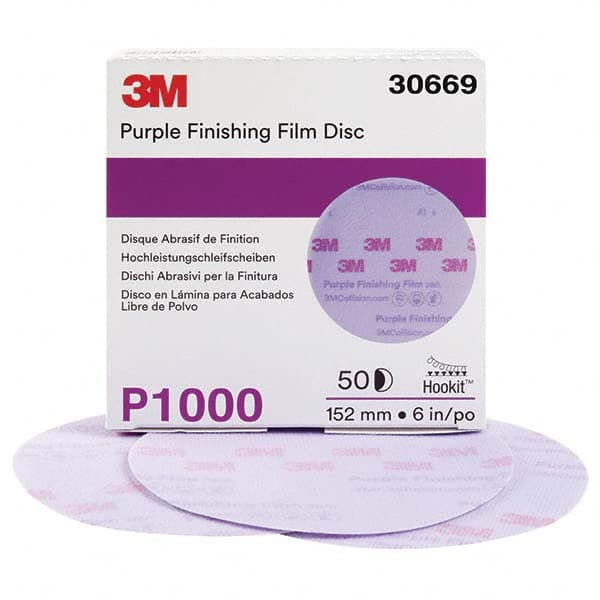 3M - Hook & Loop Discs Abrasive Type: Film Disc Disc Diameter (Inch): 6 - Exact Tool & Supply