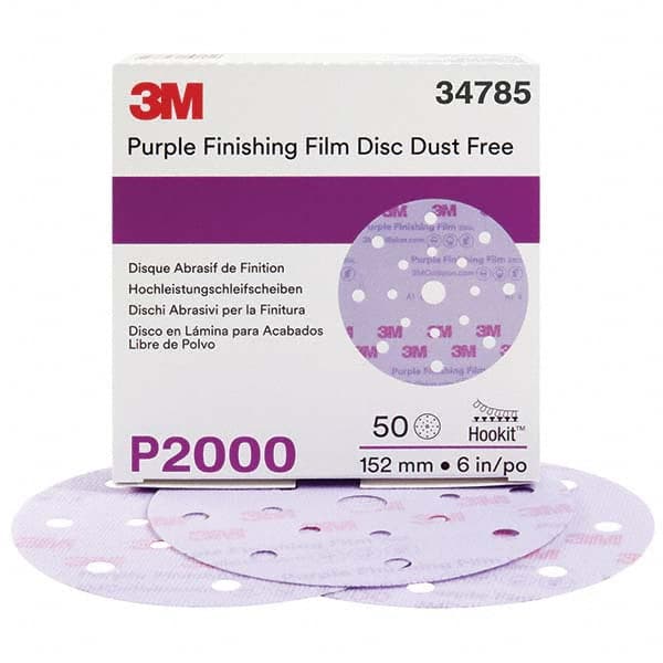 3M - Hook & Loop Discs Abrasive Type: Film Disc Disc Diameter (Inch): 6 - Exact Tool & Supply