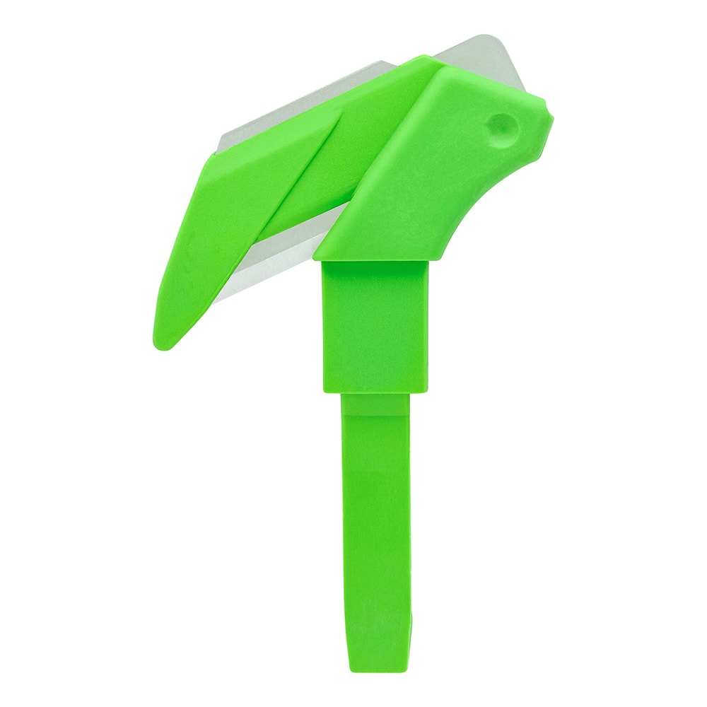 Klever Innovations - Utility Knives, Snap Blades & Box Cutters; Type: Safety Blade ; Blade Type: Concealed ; Number of Blades Included: 1 ; Number of Blades: 1 ; Handle Material: Plastic ; Color: Green - Exact Tool & Supply