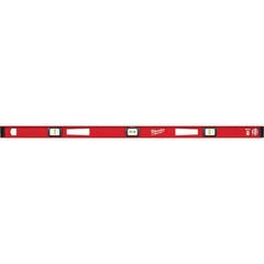 Milwaukee Tool - Box Beam, I-Beam & Torpedo Levels Level Type: I-Beam Number of Vials: 3 - Exact Tool & Supply