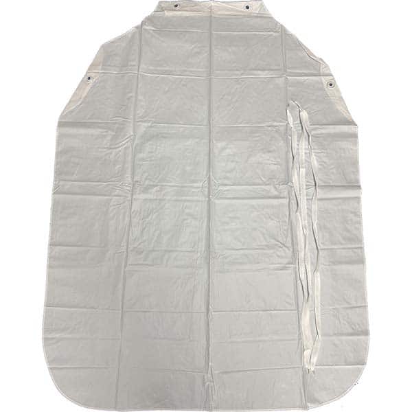 PRO-SAFE - Disposable & Chemical Resistant Aprons; Color: White - Exact Tool & Supply