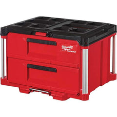 Milwaukee Tool - 2 Drawer 2 Compartment Tool Box - Exact Tool & Supply