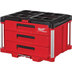 Milwaukee Tool - 3 Drawer 3 Compartment Tool Box - Exact Tool & Supply