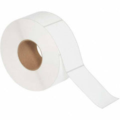 Value Collection - Pack of 6 Rolls, 1,300 Labels per Roll, 3" x 5" White Matte Coated Facestock Thermal Labels - Exact Tool & Supply