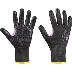 Honeywell - Size L (9), ANSI Cut Lvl A8, Puncture Lvl 1, Abrasion Lvl 6, Nitrile Coated Cut Resistant Gloves - Exact Tool & Supply